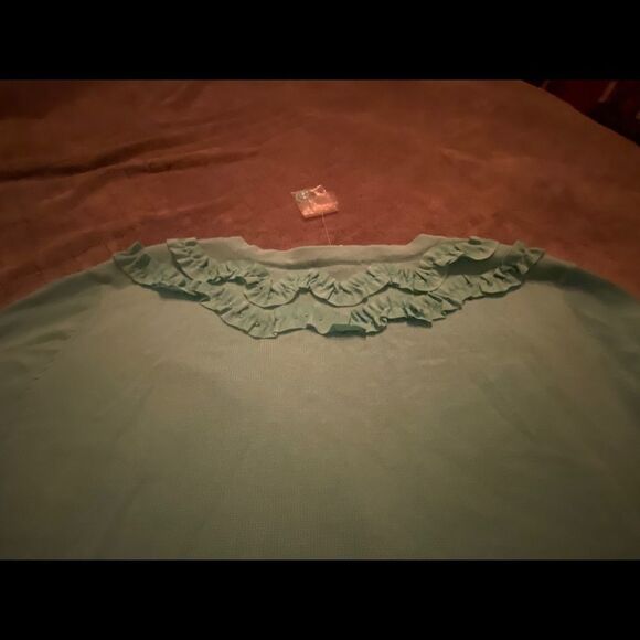 Isaac Mizrahi embellished 3/4 sleeve sweater - Picture 11 of 13